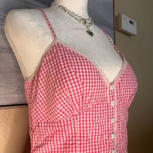 City Triangles Pink Gingham Vintage Dress